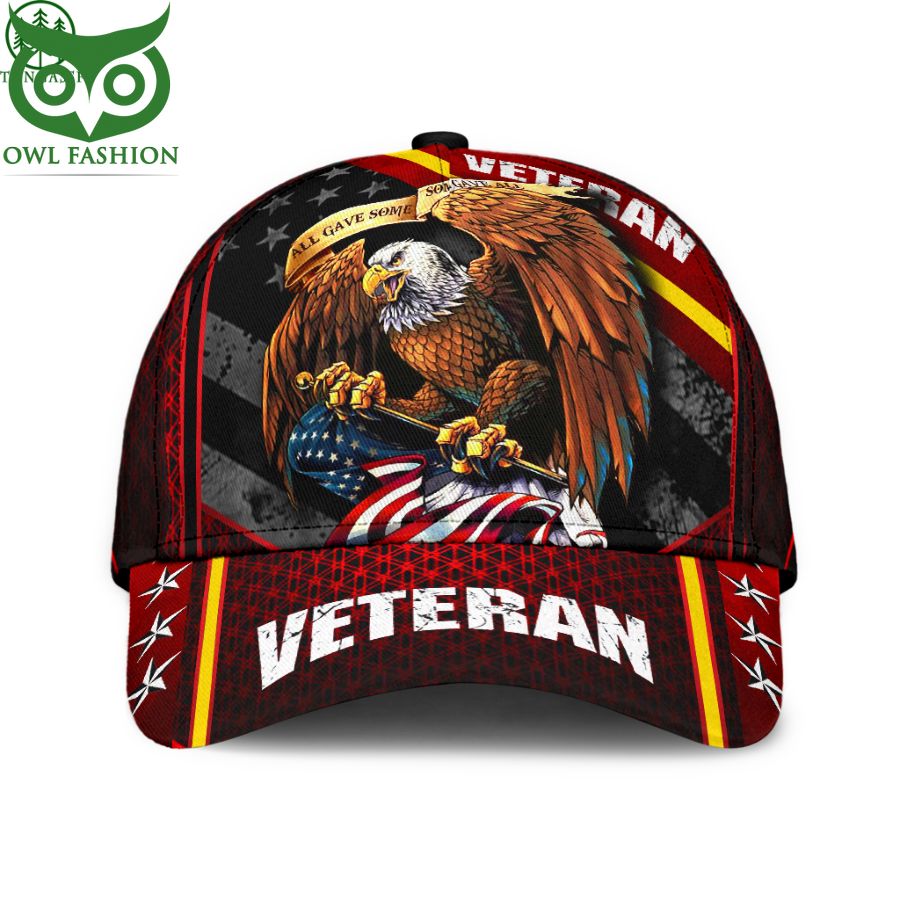 Eagle Veteran Army Red Cap Hat