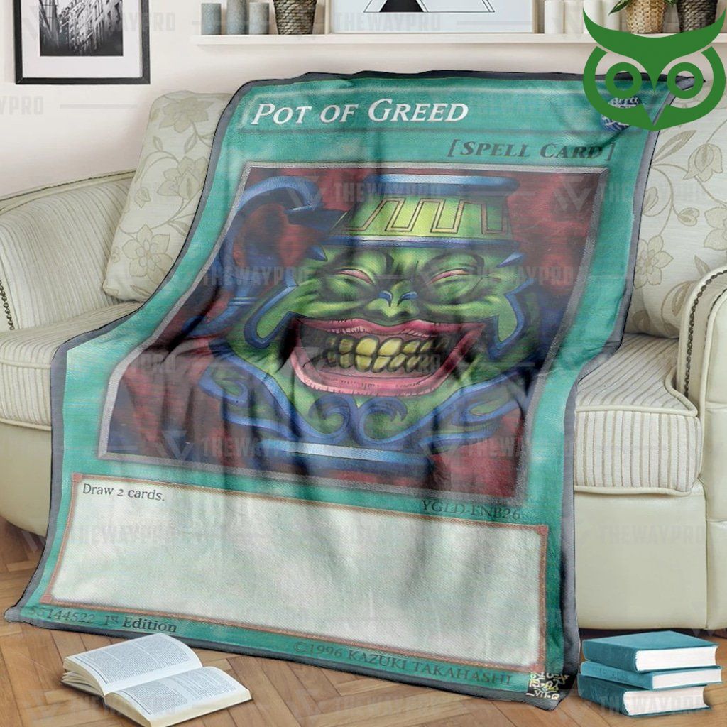 YugiOh Pot Of Greed Limited Edition Fleece Blanket