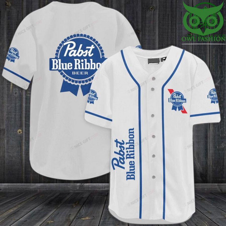 4 Pabst Blue Ribbon Baseball Jersey Shirt