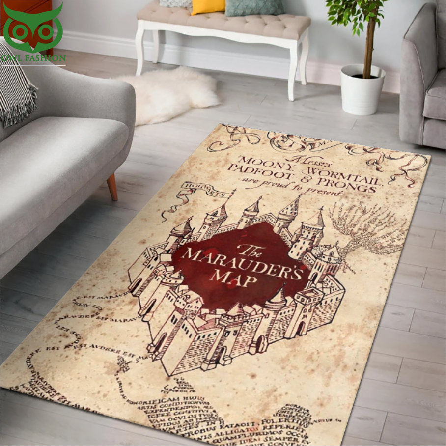 Harry Potter The Marauders Map Carpet Rug
