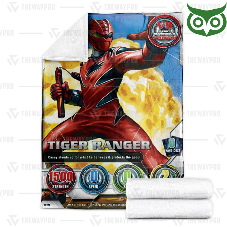 128 Power Rangers Jungle Fury Tiger RangerLimited Fleece Blanket