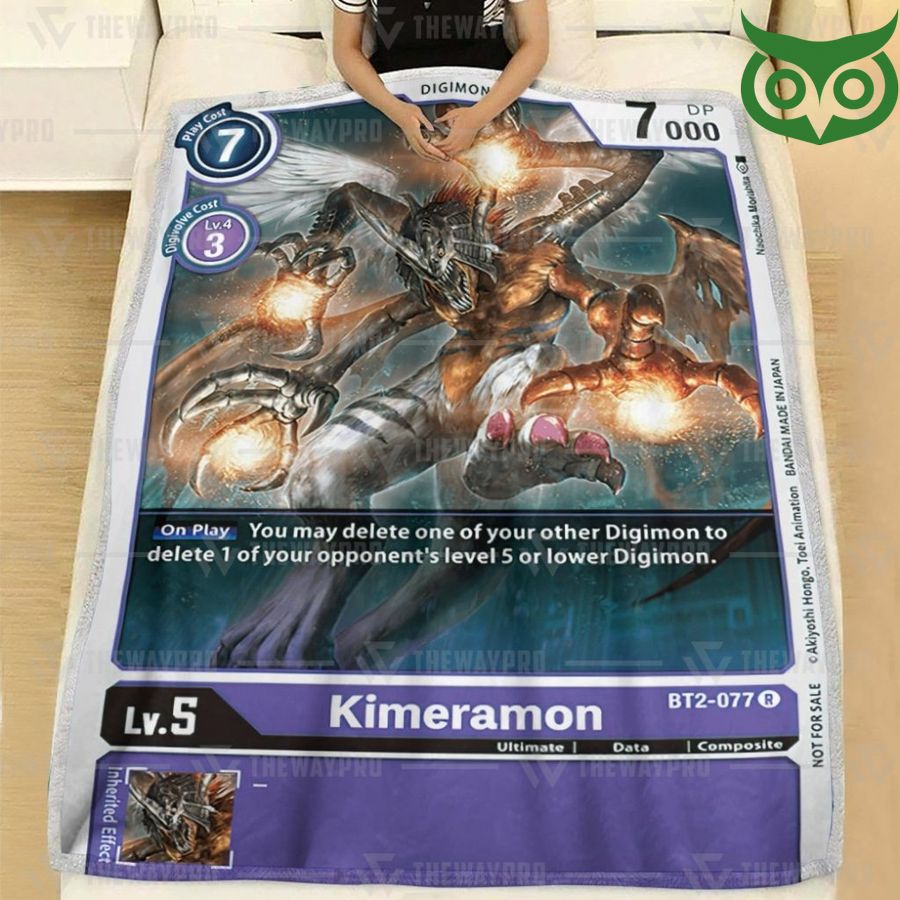 69 Digimon Kimeramon Fleece Blanket High Quality