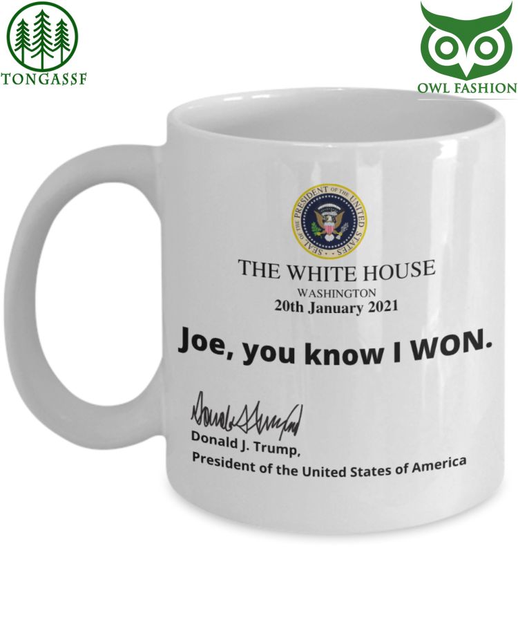 Joe you know I Won White House ceramic mug mug