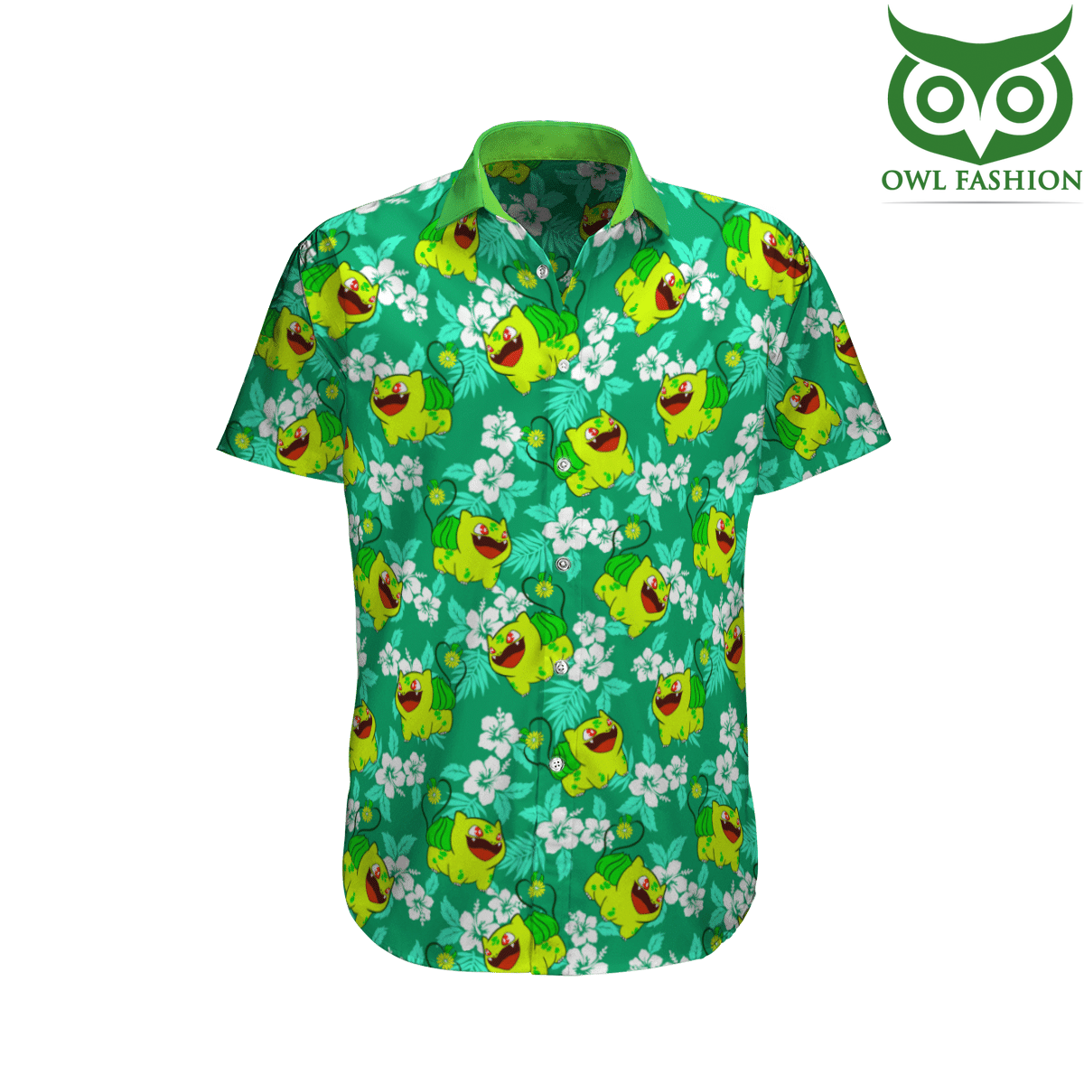 Pokemon Bulbasaur Tropical Beach Hawaiian Shirt And Shorts