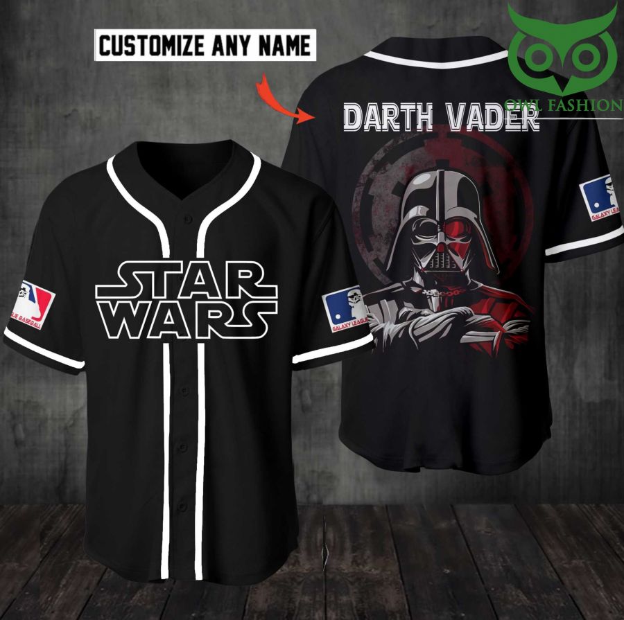 Personalized Star Wars Darth Vader Baseball Jersey Shirt
