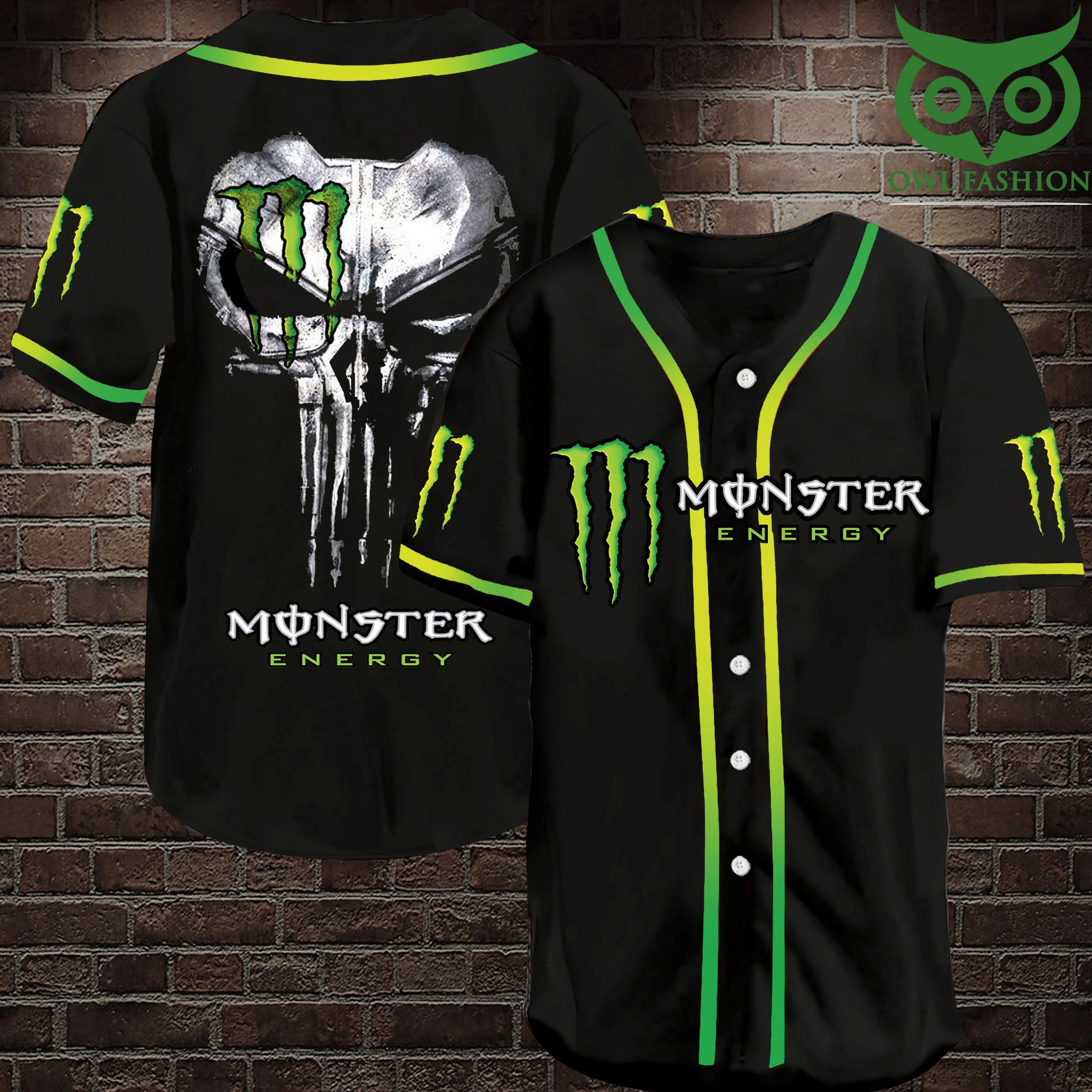 77 Monster Energy drink Baseball Jersey Shirt