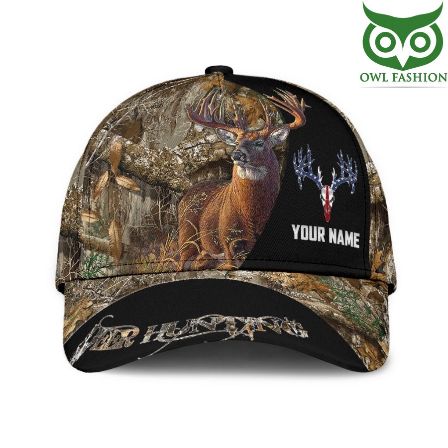 22 Customized Hunting Deer Dry Forest Camo Classic Cap