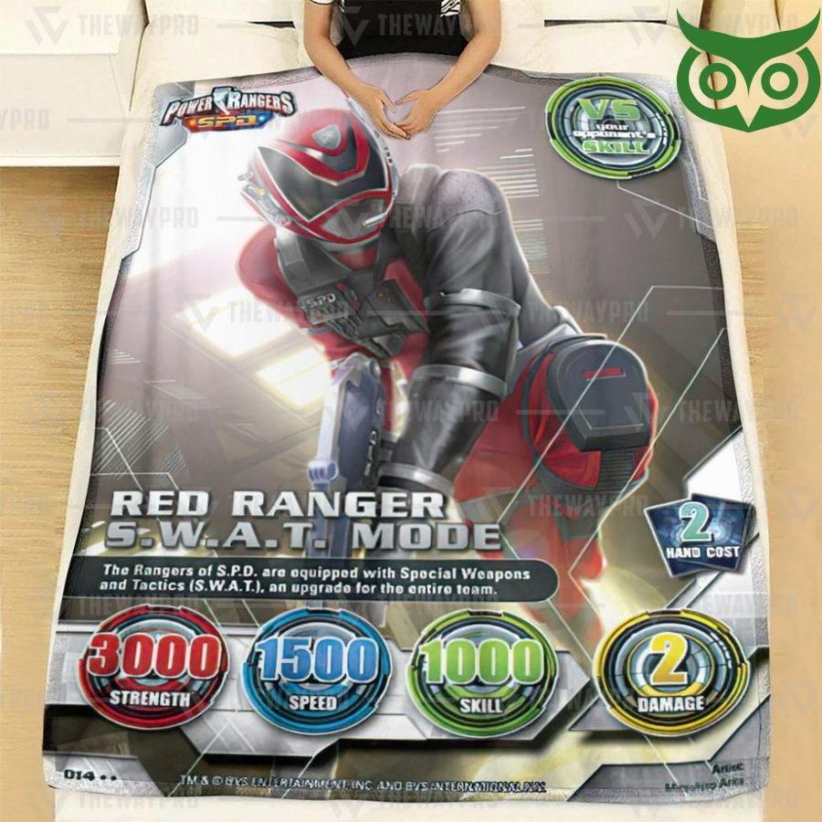 71 Power Ranger SPD Red Ranger SWAT Mode Limited Fleece Blanket