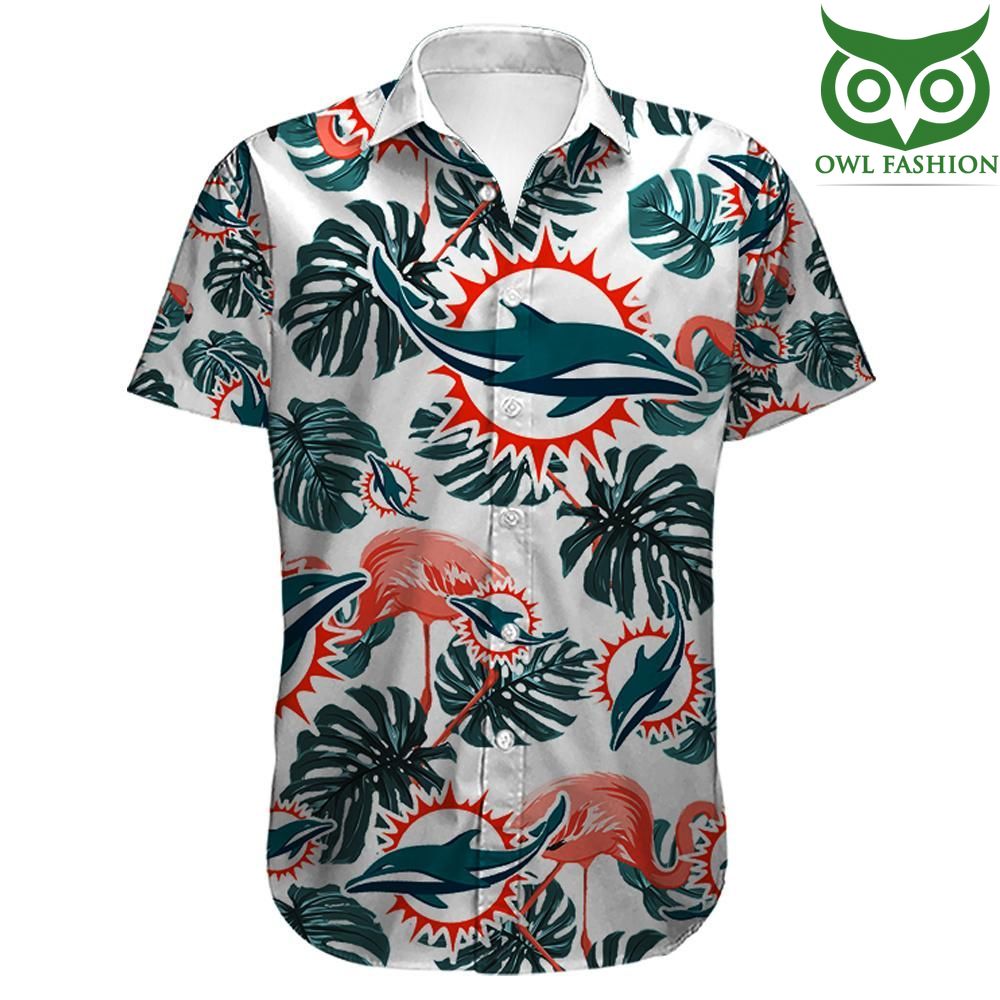 49 NFL Miami Dolphins Flamingo Hawaiian Shirt Summer Shirt