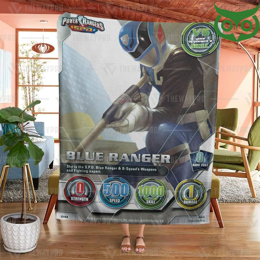 97 Power Ranger SPD Blue Ranger Limited Fleece Blanket