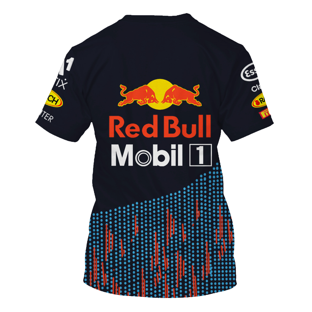 Personalized Red Bull Honda Mobil 1 F1 racing T shirt and Hoodie 0