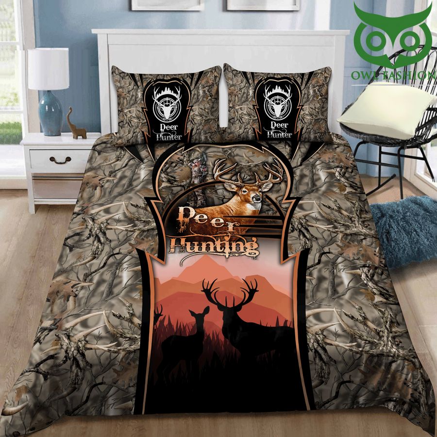 12 Hunting Deer Bough Color Bedding Set
