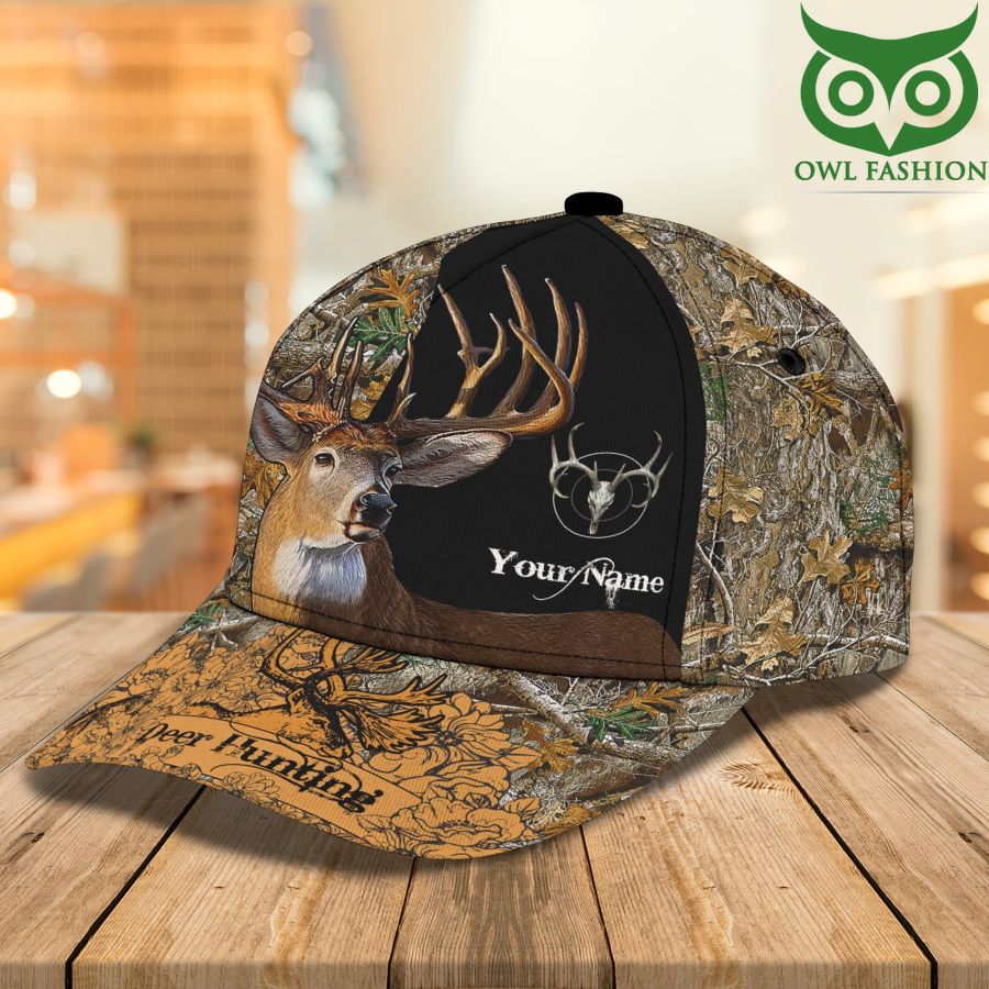 4 Personalized Deer with Twigs Classic Cap