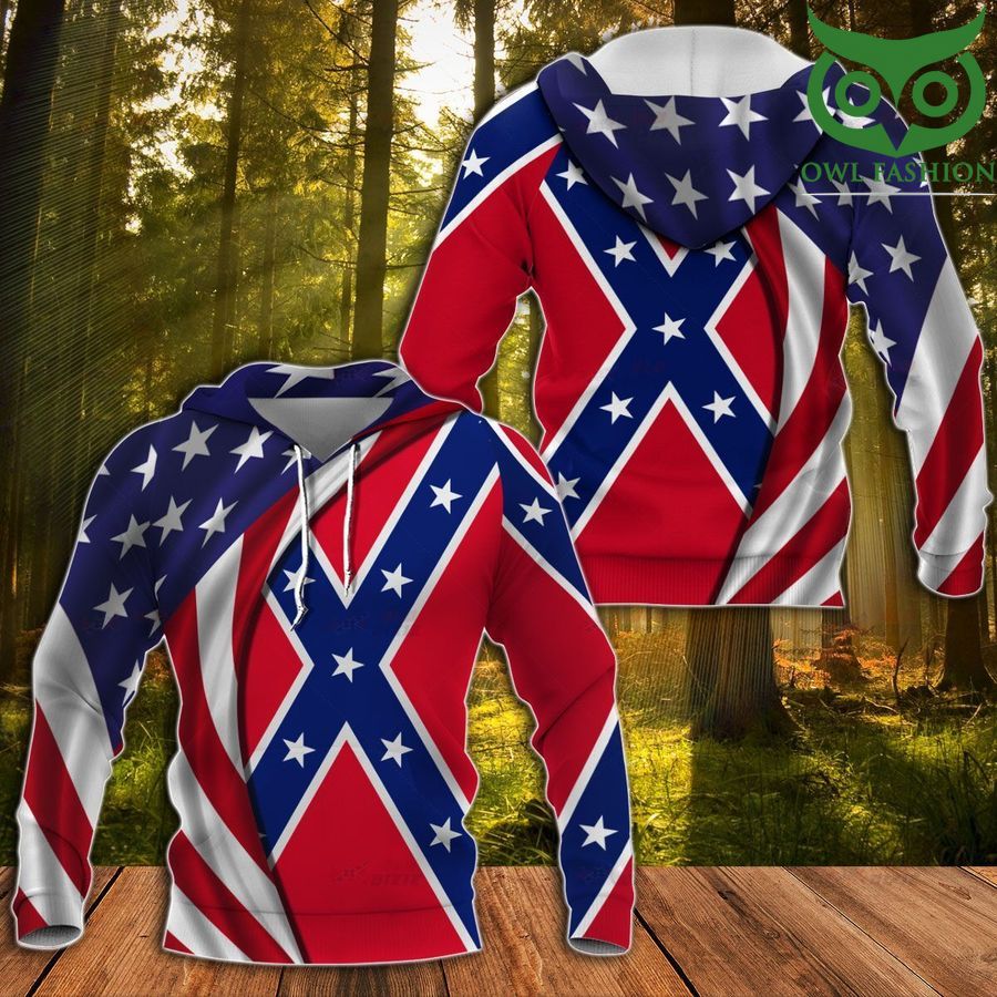 Southern Rebel Flag Hoodie 3D