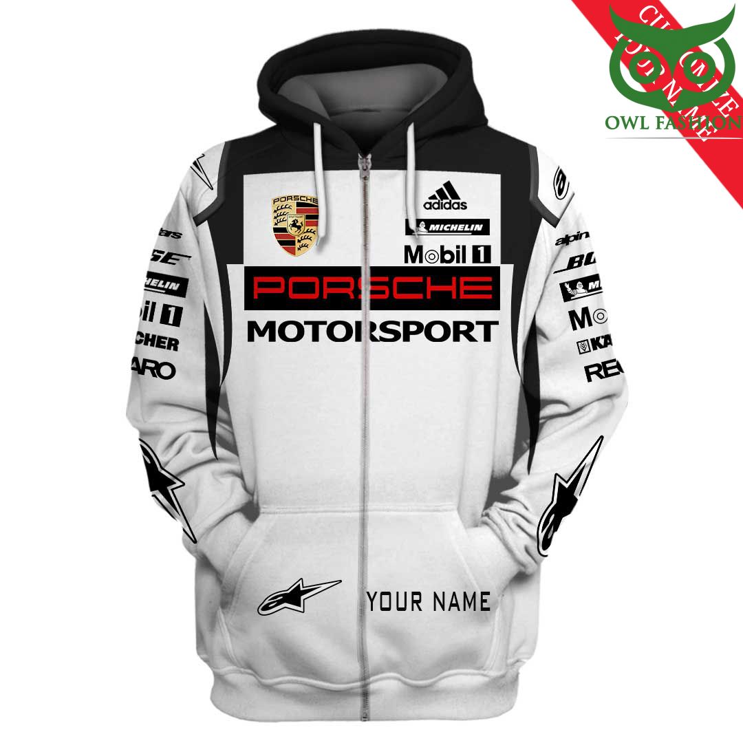 68 Custom Name Porsche Motorsport racing T shirt hoodie bomber jacket