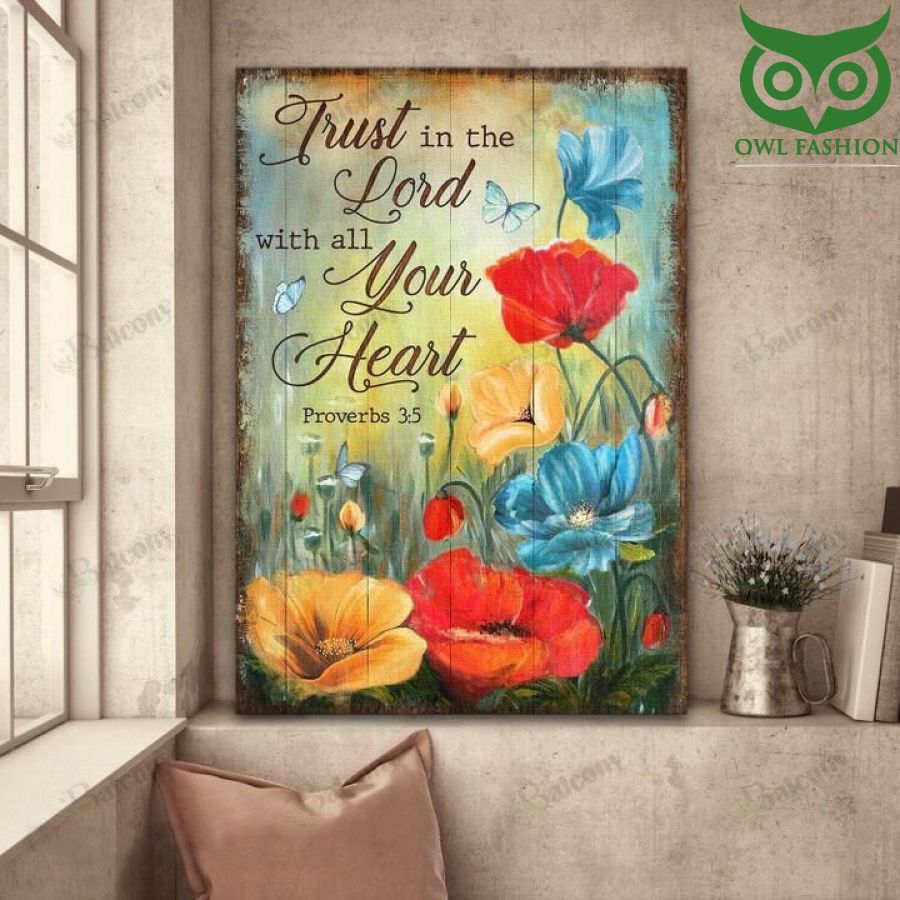 Jesus Trust in Lord with all your heart Poster