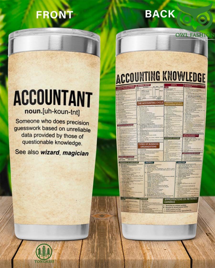 106 Accounting Knowledge Accountant Definition Tumbler