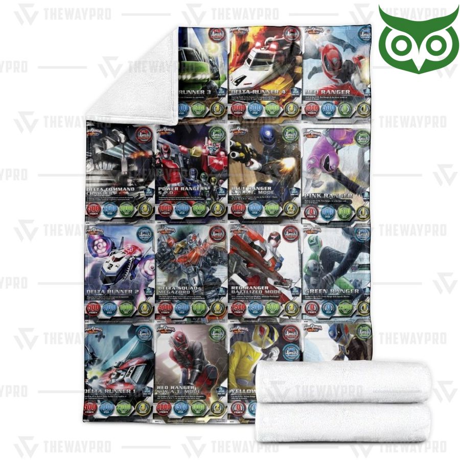 80 Power Ranger SPD Cards Limited Fleece Blanket