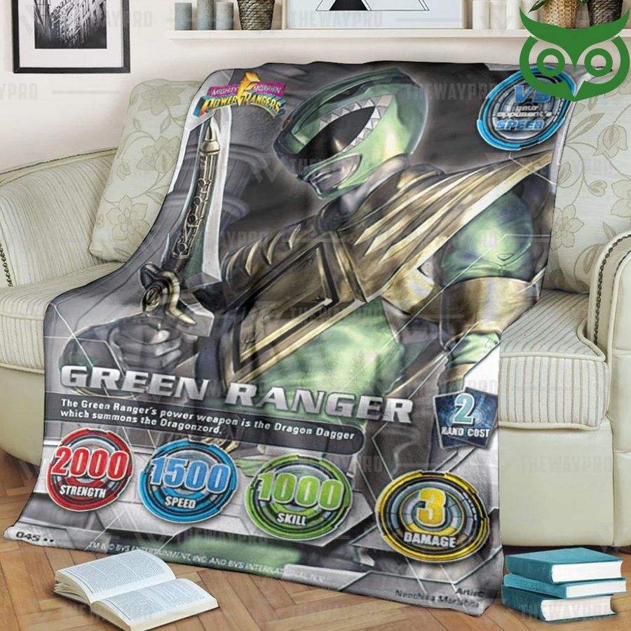 48 Mighty Morphin Green Power Ranger Limited Fleece Blanket