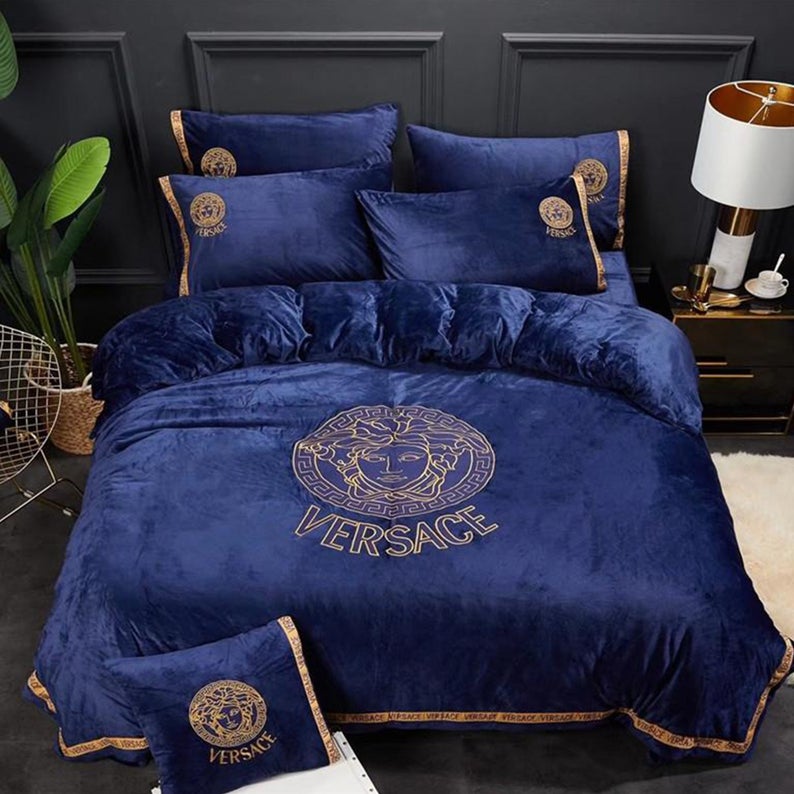 Versace dark tone bedding set