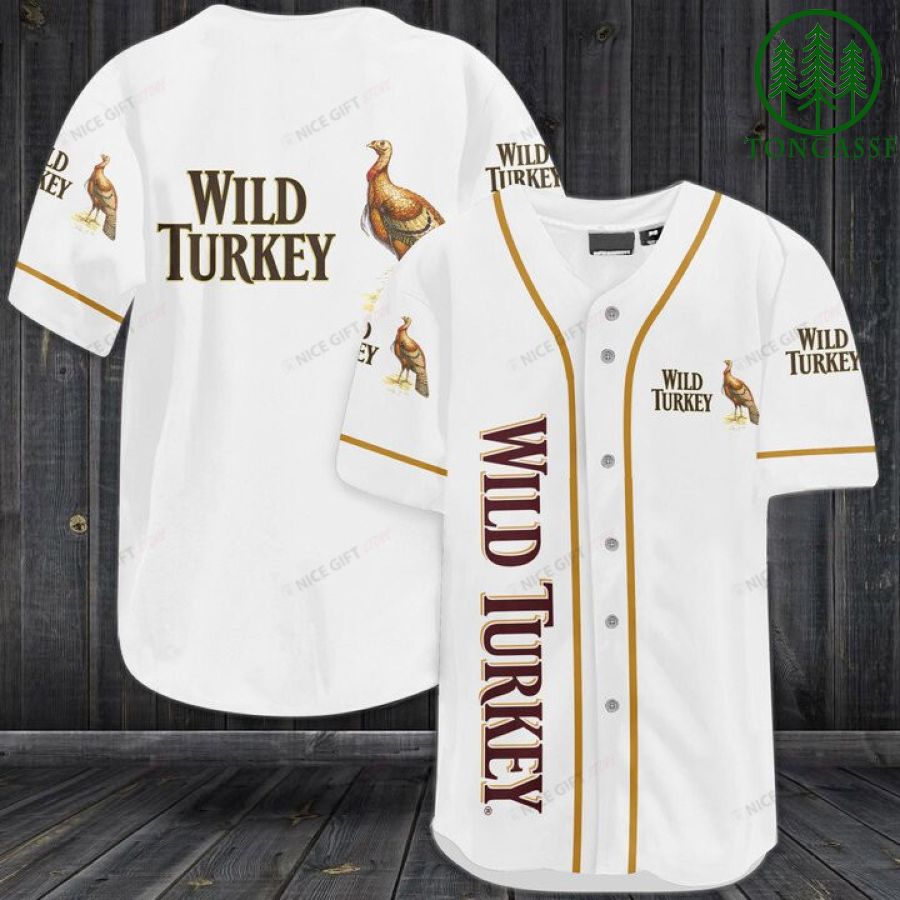 Wild Turkey Baseball Jersey Shirt