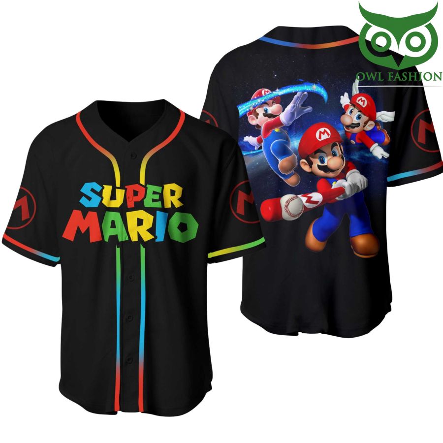 81 Super Mario Bros Baseball Jersey Shirt
