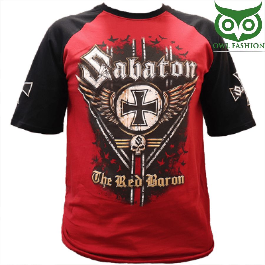 2 The Red Baron Sabaton Raglan T shirt 3D