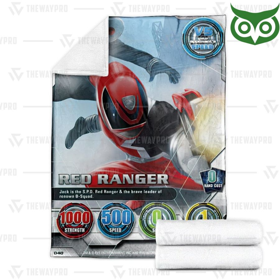 100 Power Ranger SPD Red Ranger Limited Fleece Blanket