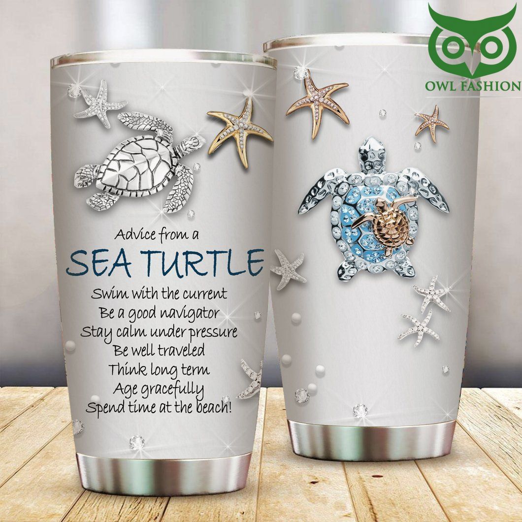 Sea Turtle advice Tumbler Stainless Steel Tumbler