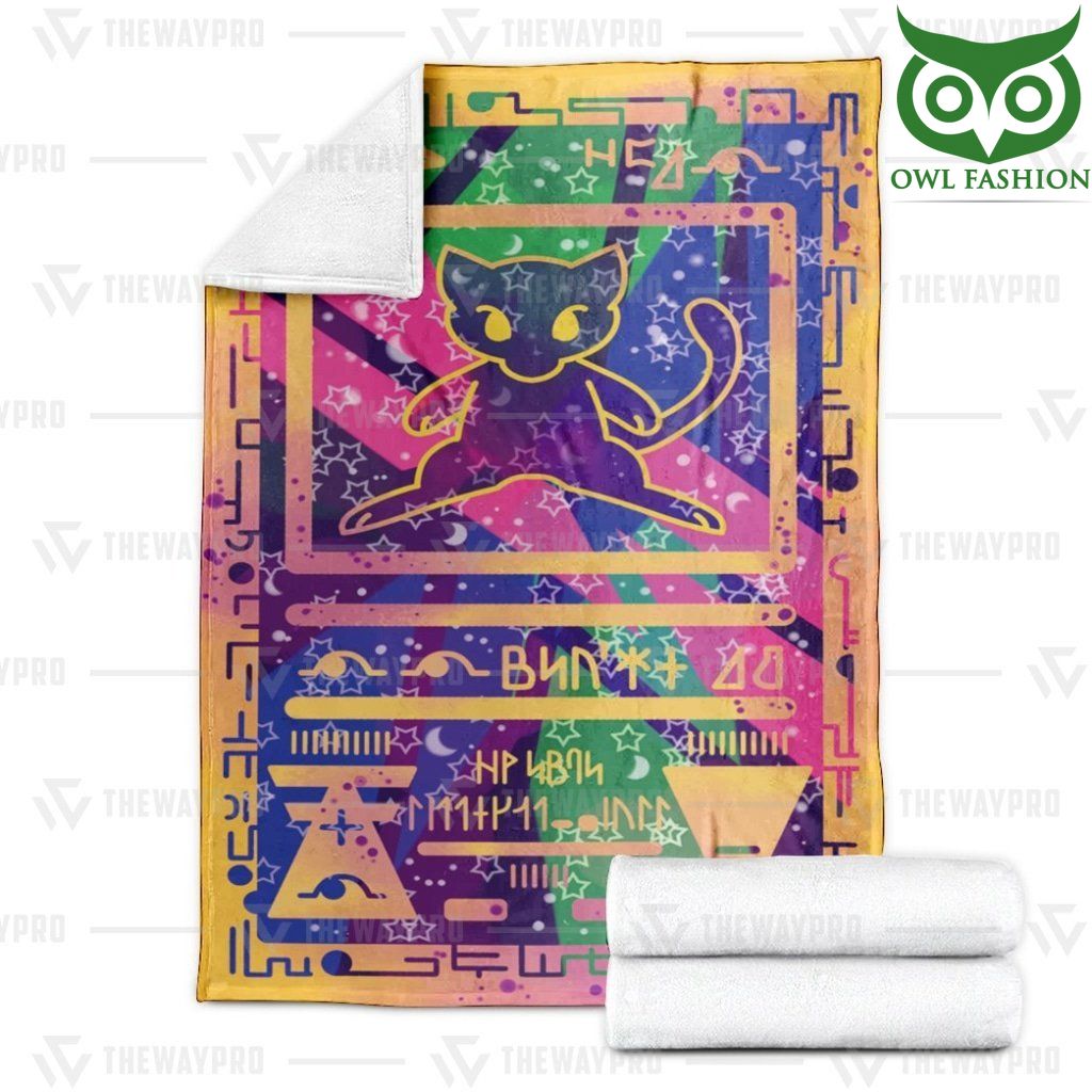 154 Anime Pokemon Ancient Mew Fleece Blanket Limited Edition