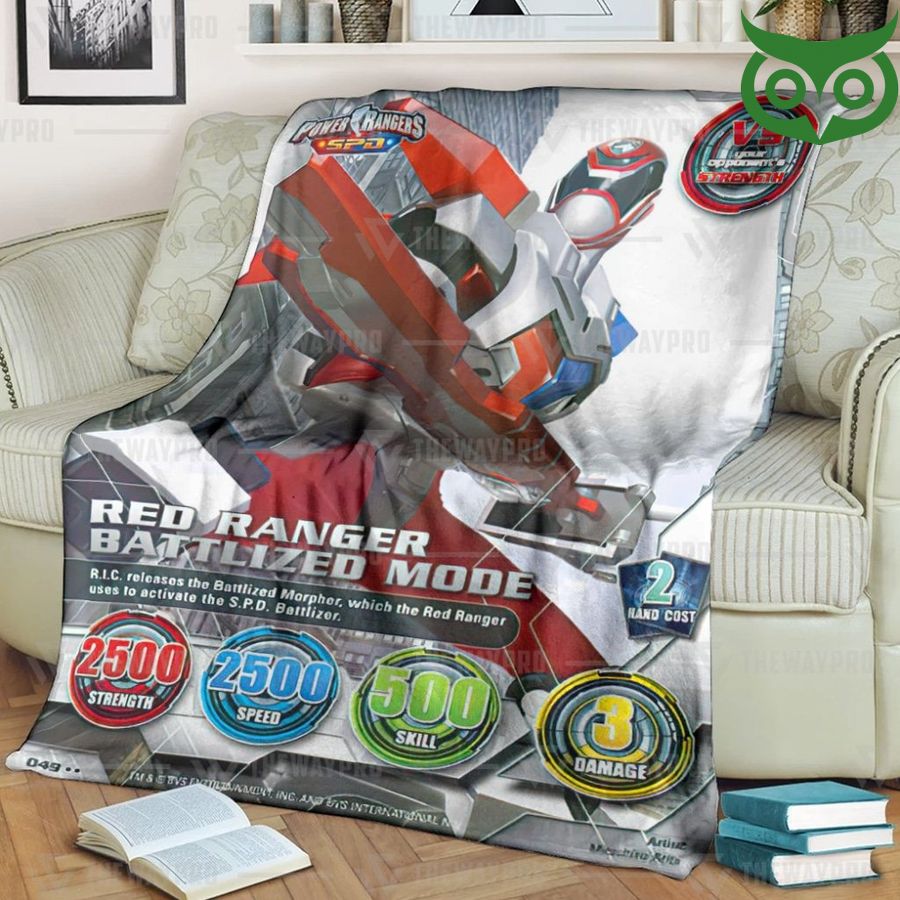 66 Power Ranger SPD Red Ranger Battlized Mode Limited Fleece Blanket