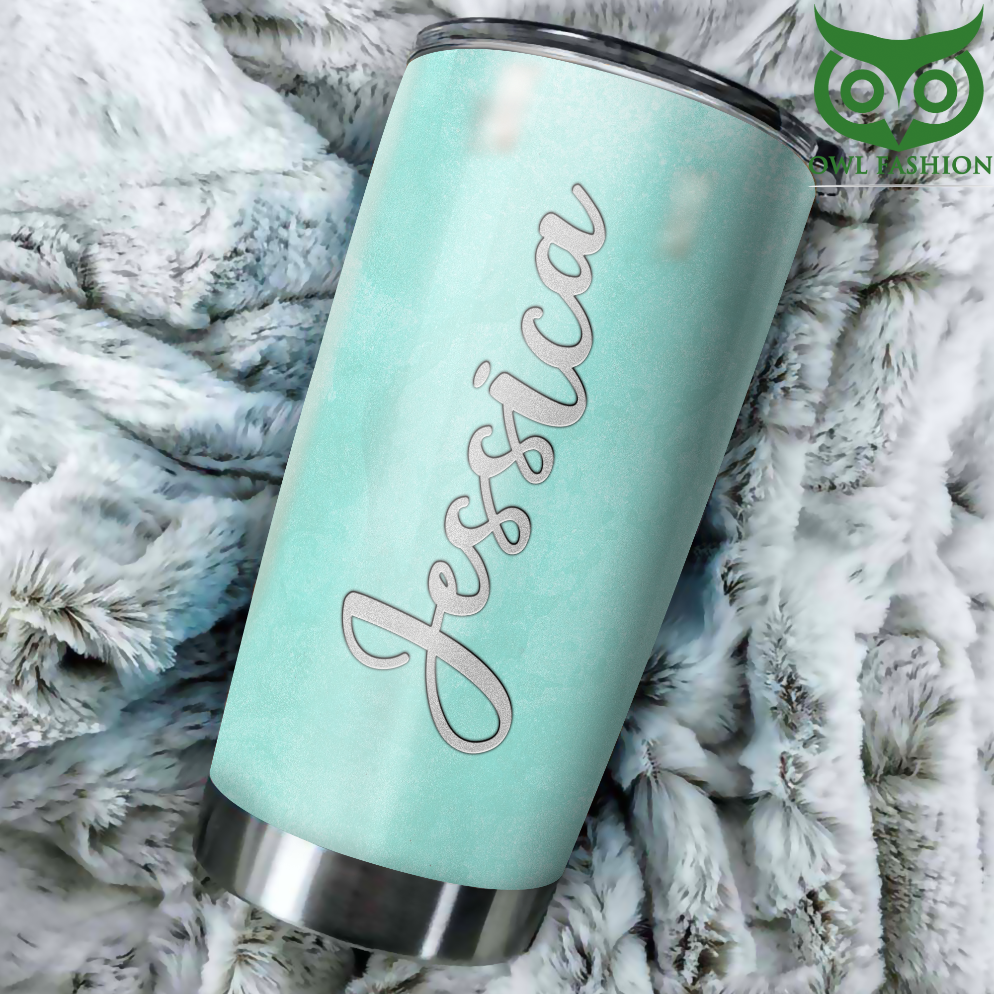 9 Personalized Wavy Sea Turtle Stainless Steel Tumbler