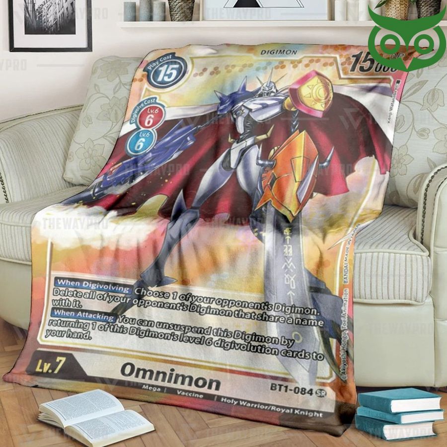 Digimon Omnimon Alt Art Fleece Blanket High Quality