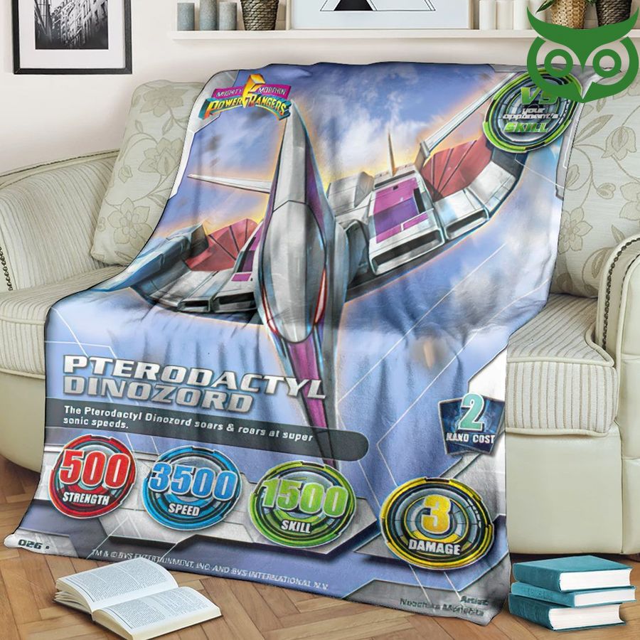 6 Mighty Morphin Power Rangers Pterodactyl Limited Fleece Blanket