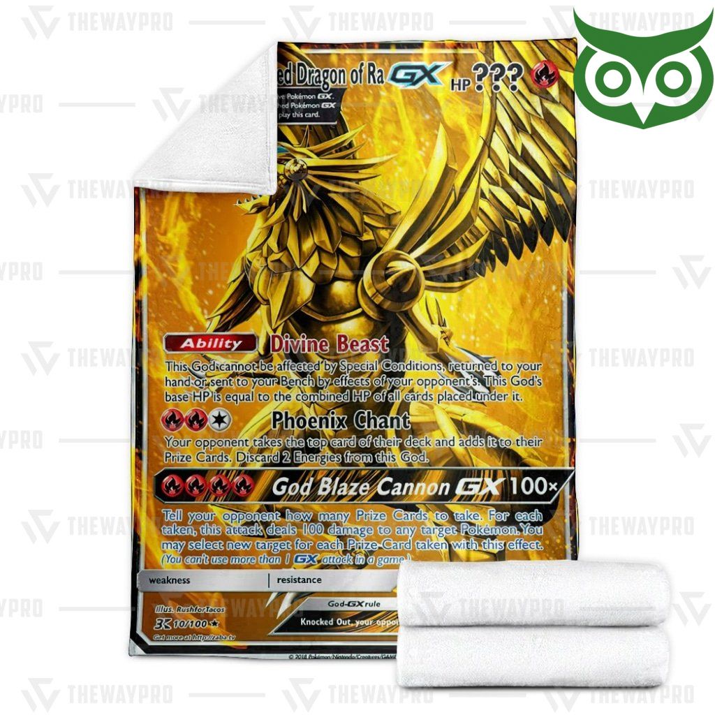 GnPObYnJ 57 Anime YugiOh The Winged Dragon Of Ra Limited Edition Fleece Blanket