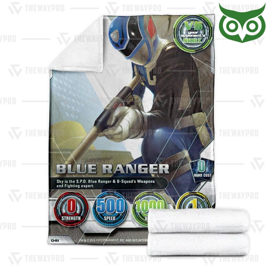 96 Power Ranger SPD Blue Ranger Limited Fleece Blanket