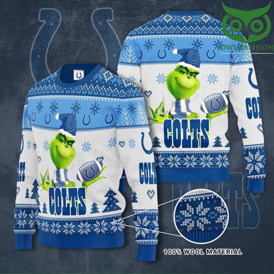 139 Indianapolis Colts Grinch Sweater