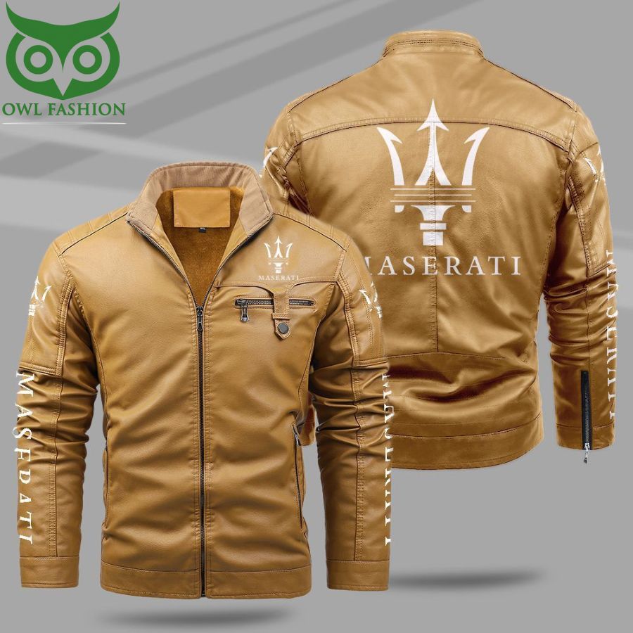 124 Maserati Fleece Leather Jacket