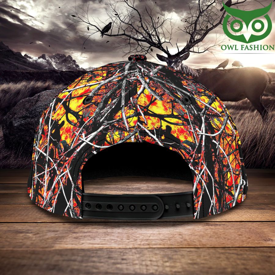 7 Customized Hunting Deer Fire Forest Camo Classic Cap