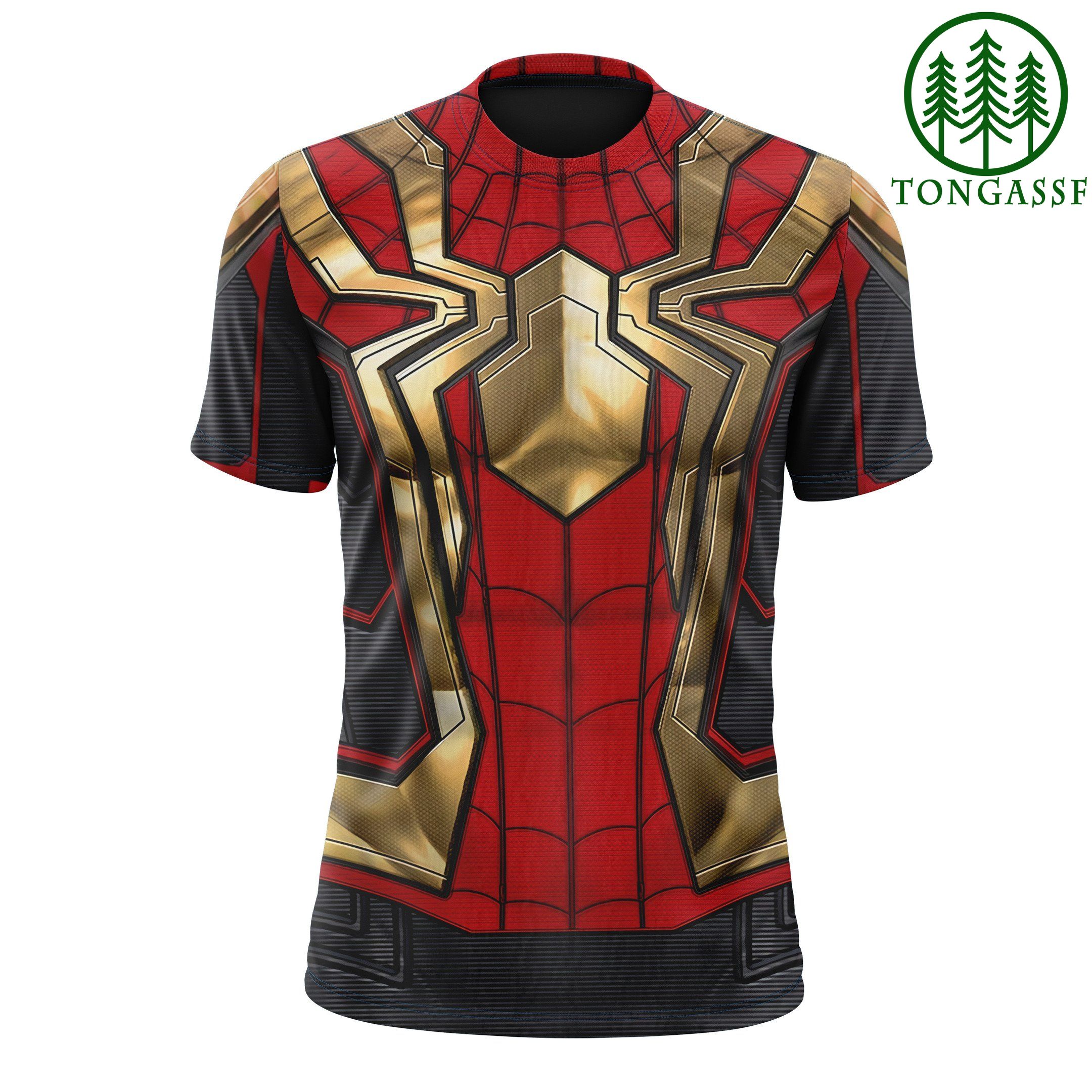 nob0CaRn 10 Spiderman No Way Home Red Iron suite 3D SHIRT