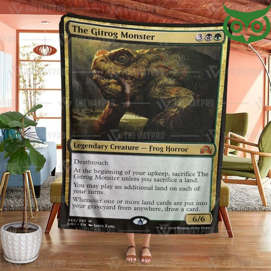 117 Game Magic The Gathering The Gitrog Monster Premium Fleece Blanket