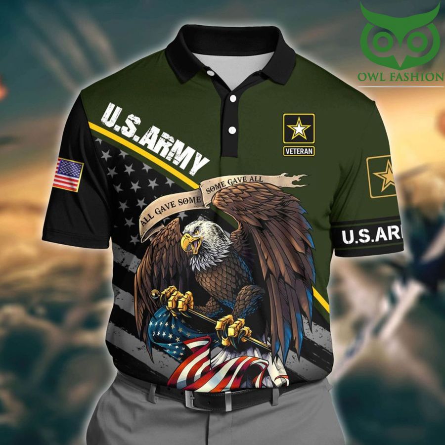 106 US Army Green 3D Polo shirt