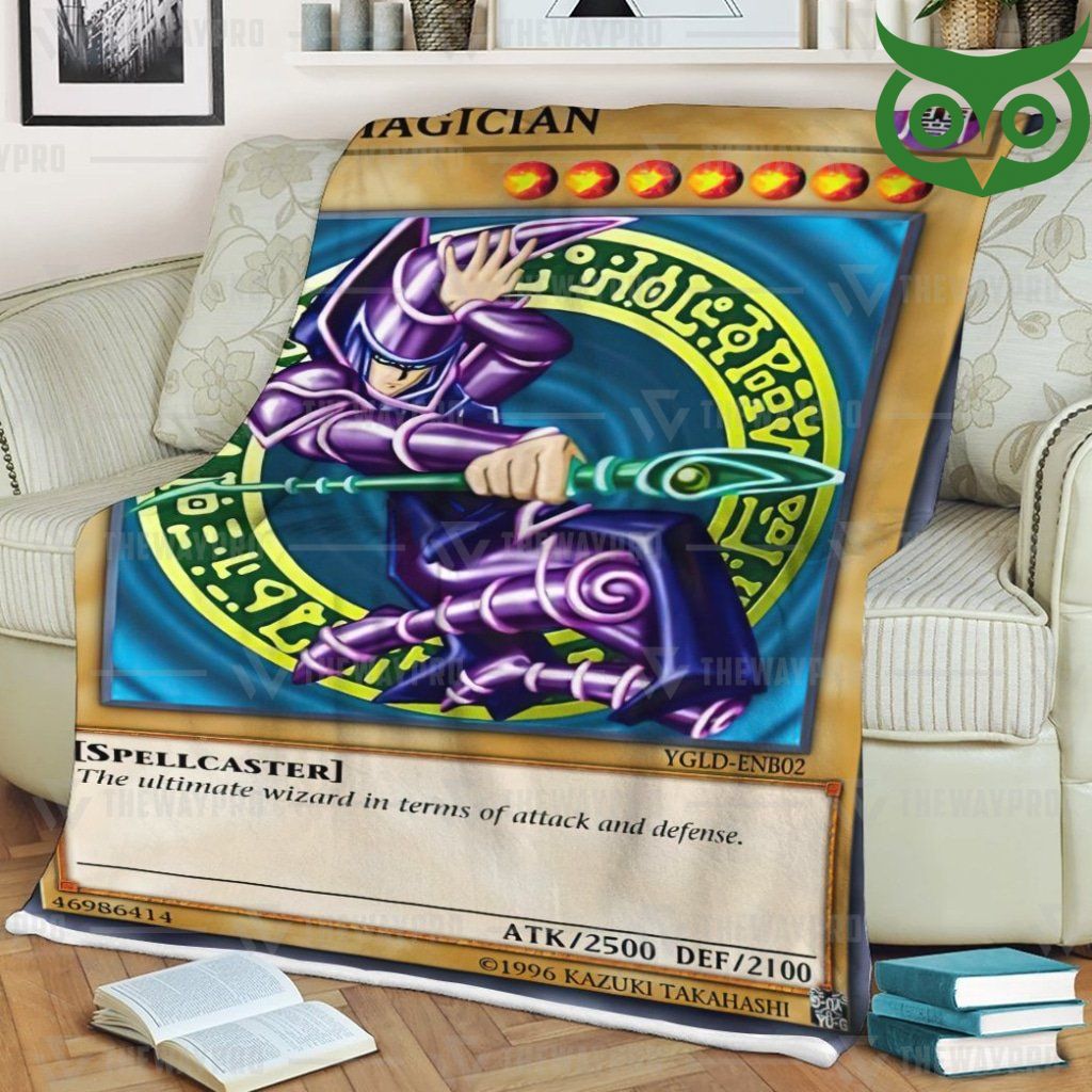 D520t2Y1 4 YugiOh Duel Links Cards Dark Magician Limited Edition Fleece Blanket