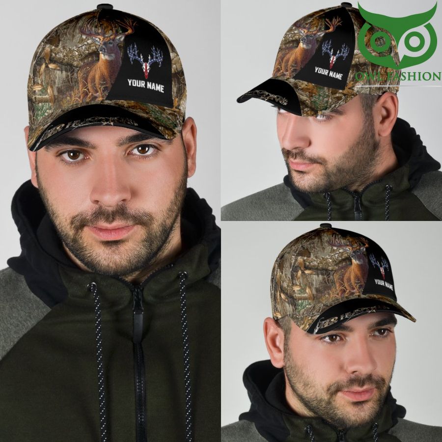 27 Customized Hunting Deer Dry Forest Camo Classic Cap