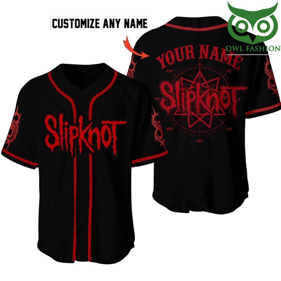 166 Slipknot Custom Name Baseball Jersey Shirt