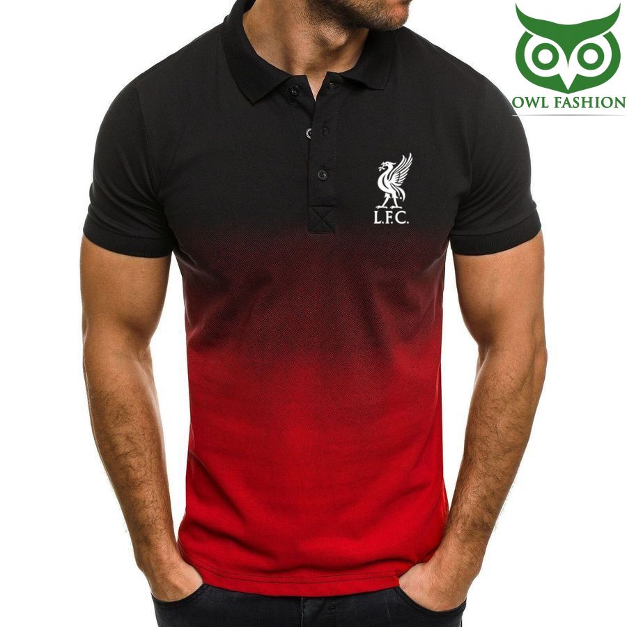 Liverpool FC football club gradient Polo Shirt