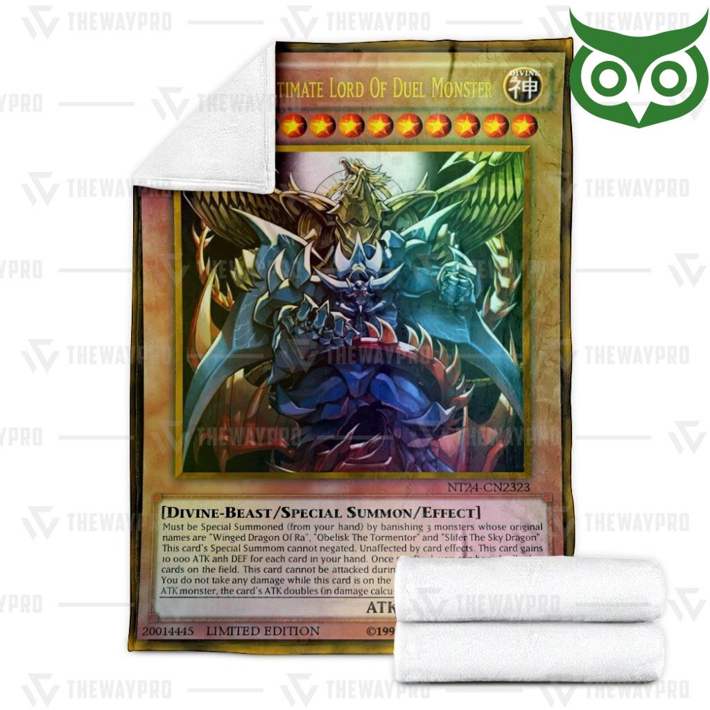 S9gNAV1P 47 Anime YugiOh Egyptian The Ultimate Lord Of Duel Monster Limited Edition Fleece Blanket