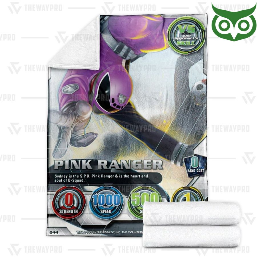 84 Power Ranger SPD Pink Ranger Limited Fleece Blanket