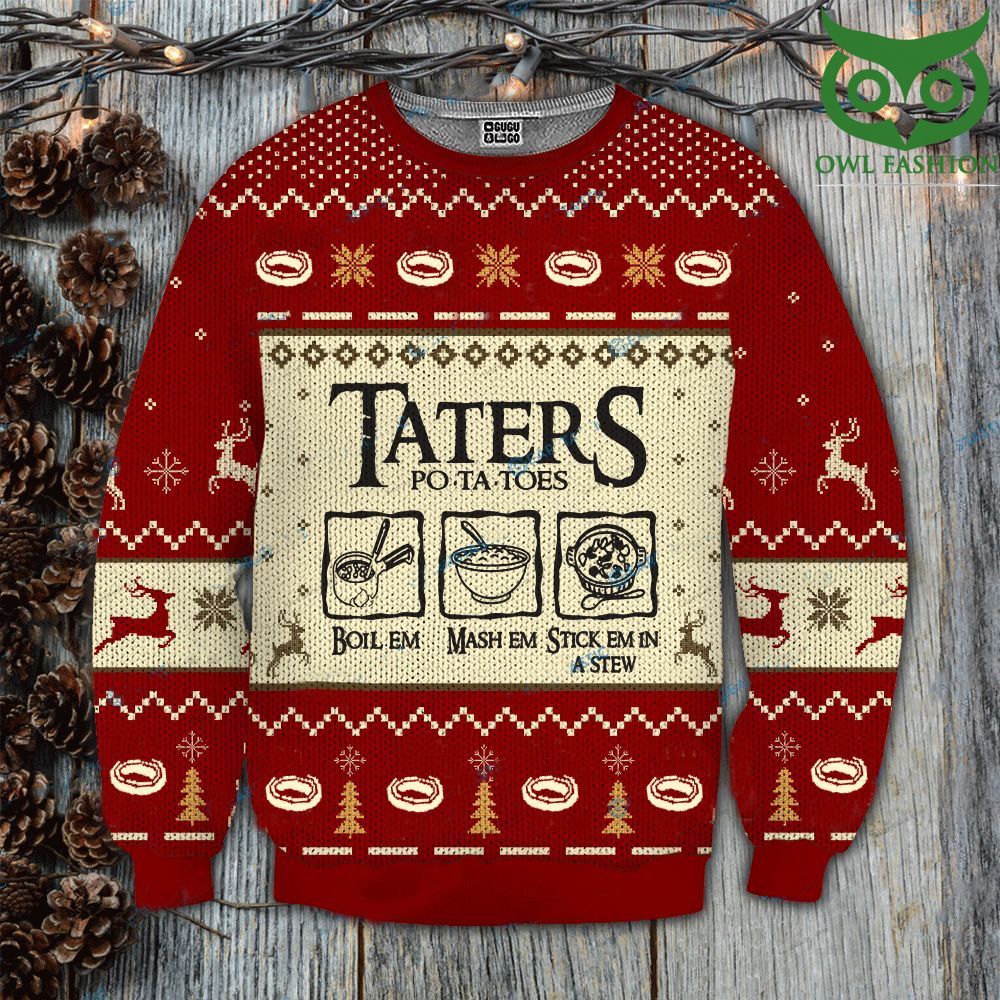63 Taters Potatoes Cookers Ugly Sweater