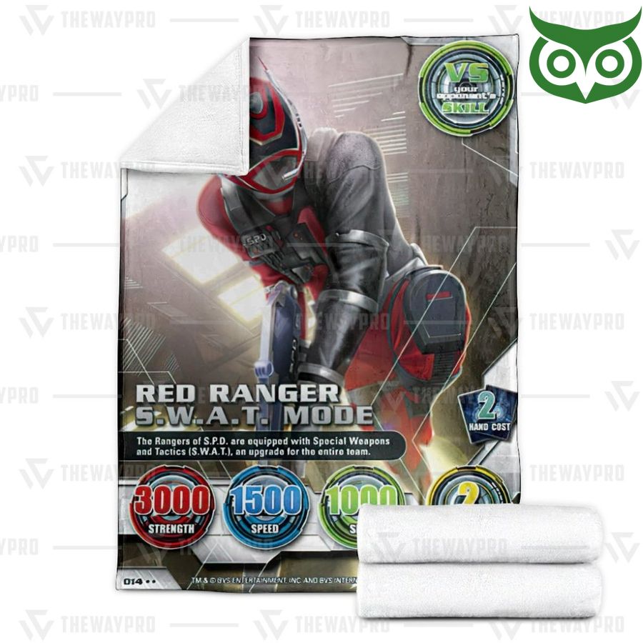 72 Power Ranger SPD Red Ranger SWAT Mode Limited Fleece Blanket